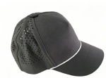 5 panel cap laser cut hole back
