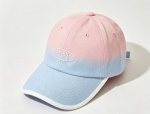 6 panel Gradient color baseball cap